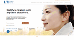 Desktop Screenshot of languagetesting.com
